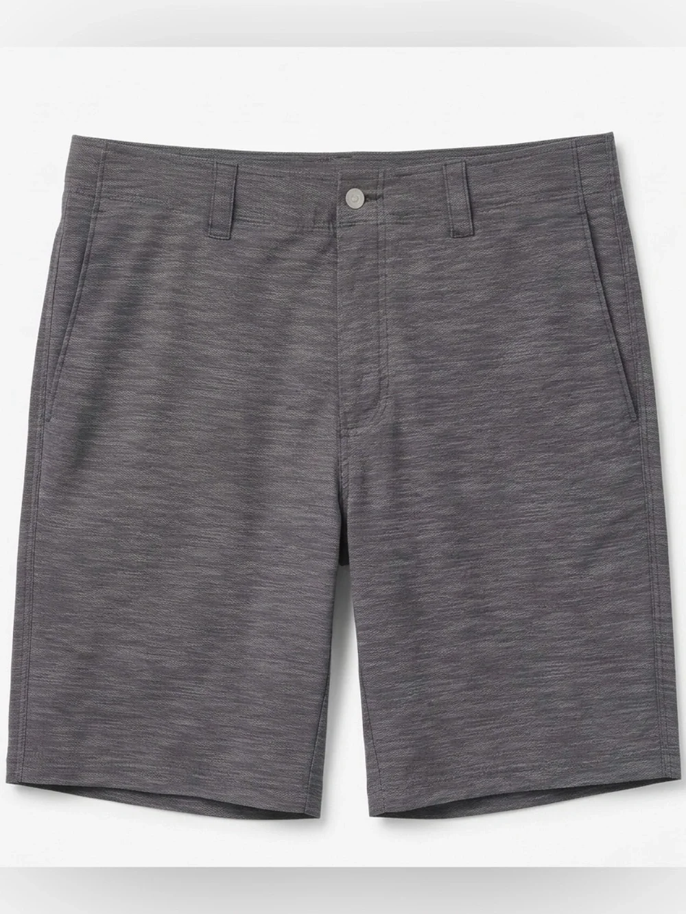Callaway Men's Chevron Charcoal Flat-Front Performance Golf Shorts - waist 34